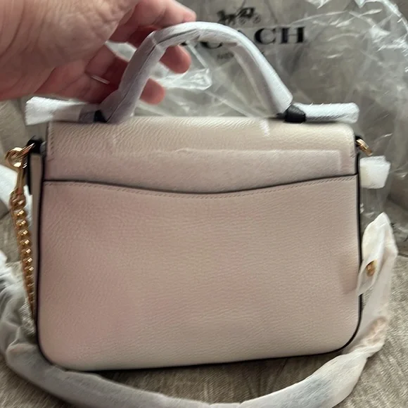 COACH Cassidy Crossbody in Chalk/Oxblood NWT - Picture 5 of 11